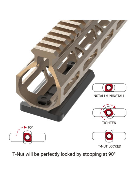 Adaptador MLOK Arca-Swiss RRS Tough Tactical 7.62cm