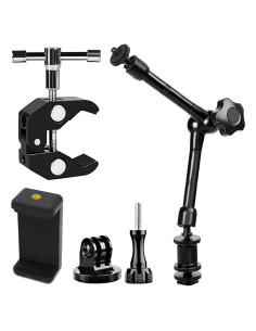 Brazo Mágico de Cámara Liveda 28 cm Ajustable con Abrazadera
