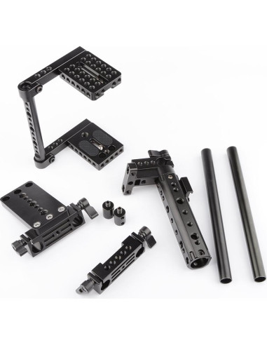 Jaula de Cámara CAMVATE con Mango Superior y Placa de Montaje