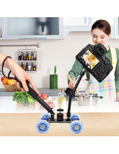 Carro Dolly Deslizante Joyzan para Cámara DSLR y Teléfono 2