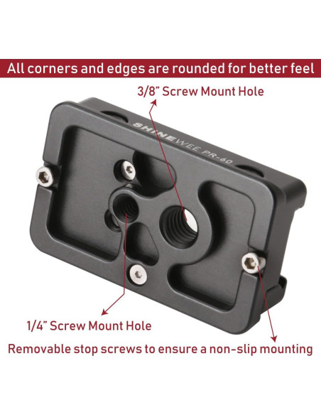 Adaptador Picatinny a Arca Suiza SHINEWEE 3.81 cm