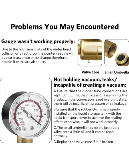 Kit de purga de frenos HTOMT 2 en 1 con bomba y estuche