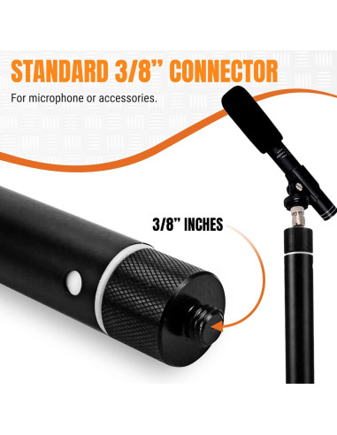 iOgrapher Boom Pole Compacto Ajustable 1.5m para Micrófono