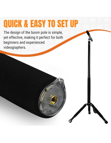 iOgrapher Boom Pole Compacto Ajustable 1.5m para Micrófono
