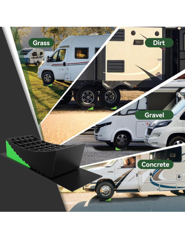 Niveladores RVGUARD para Camper hasta 15,88 kg, Kit Completo