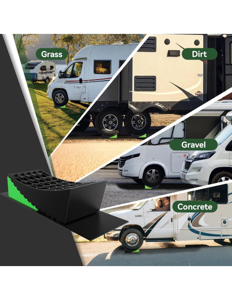 Niveladores RVGUARD para Camper hasta 15,88 kg, Kit Completo