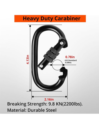 Arnés de Caza TRSMIMA con Correa de Soporte de Árbol 807 kg