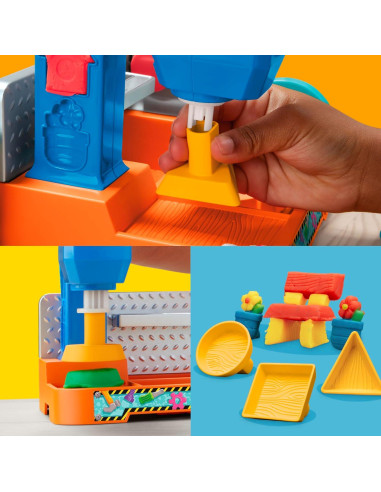 Play-Doh Banco de Herramientas con Sellos y Sierra 5 Colores
