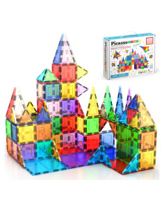 Juego de 100 Piezas PicassoTiles 3D Magnéticos Educativo