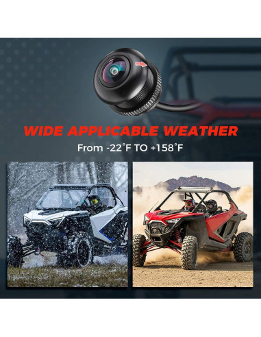 Cámara Frontal KEMIMOTO PRO XP HD 720P 170 Impermeable