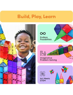 Juego de 100 Piezas PicassoTiles 3D Magnéticos Educativo 2