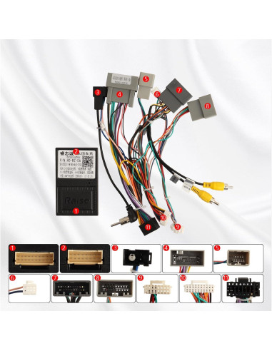 Arnés de cable de radio Honda CRV 2015-2016 y Civic 2014-2015