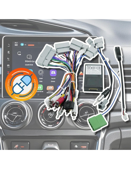 Arnés de Adaptación de Alimentación Estéreo 16 Pines Honda