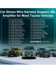 Arnes de Cableado 16 PIN EKAT para Radio Toyota - Soporta JBL 2