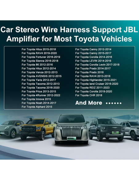 Arnes de Cableado 16 PIN EKAT para Radio Toyota - Soporta JBL