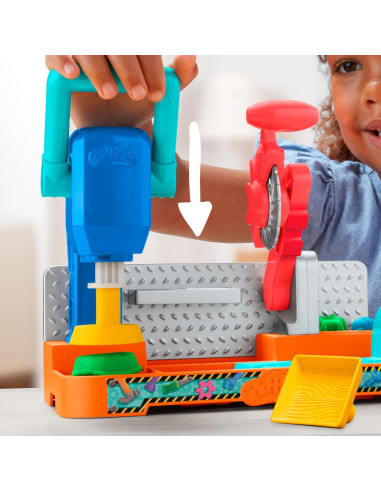 Play-Doh Banco de Herramientas con Sellos y Sierra 5 Colores