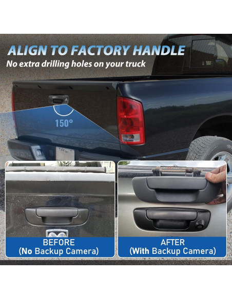 Cámara de Respaldo EWAY para Dodge Ram 2002-2008, Inalámbrica