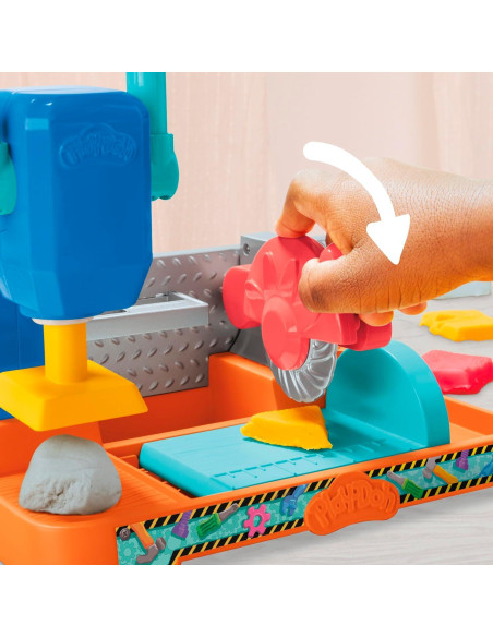 Play-Doh Banco de Herramientas con Sellos y Sierra 5 Colores