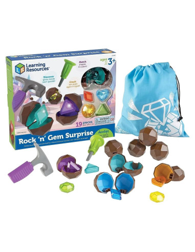 Juego de Rocas y Gemas Learning Resources 19 Piezas 3+