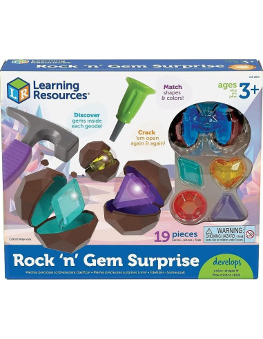 Juego de Rocas y Gemas Learning Resources 19 Piezas 3+