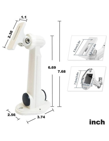 Soporte de Cámara de Seguridad CCTV Universal USIDAER 17cm
