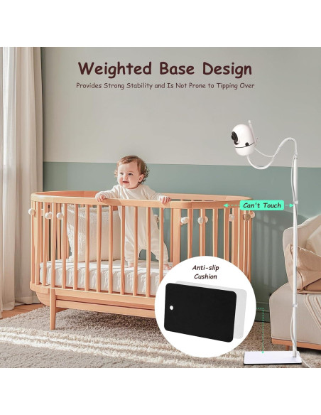 Soporte de Pie Ajustable para Monitor de Bebé GAHOGA 95-175 cm