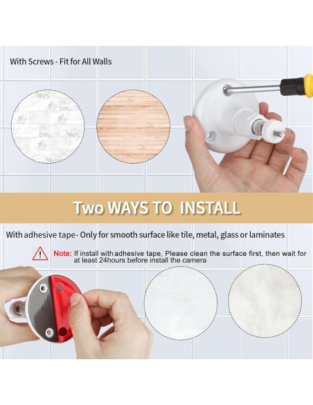Soporte Adhesivo de Pared para Cámara Ring Stick Up Cam - 2 Pack