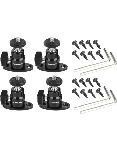 Cabezal Esférico Mini CAMVATE 1/4"-20 Ajustable 360 Cabezal Esférico Mini CAMVATE 1/4"-20 Ajustable 360