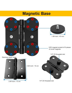 Soporte Magnético para Cámara Mippko con 2 Brazos Articulados 2