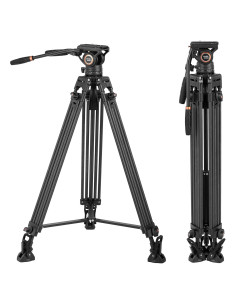 Trípode Profesional Cayer BV25LH de Fibra de Carbono 186 cm