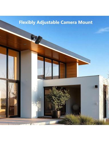 Soporte de Pared Ajustable para Ring Spotlight Cam y Stick Up Cam - Negro