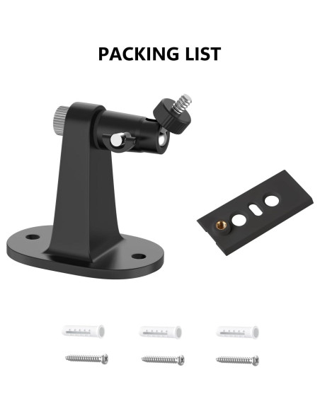 Soporte de Pared Ajustable para Ring Spotlight Cam y Stick Up Cam - Negro