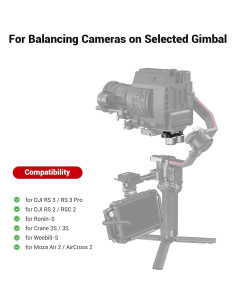 Kit de Contrapeso SmallRig 3125 para Gimbals DJI y Zhiyun 2