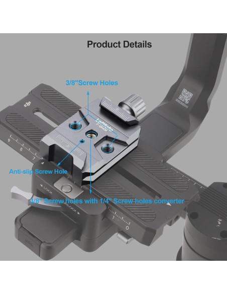Abrazadera de liberación rápida Arca-Swiss Leftfoto para cámara