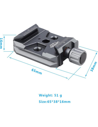 Abrazadera de liberación rápida Arca-Swiss Leftfoto para cámara
