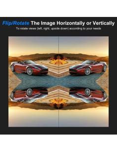 Monitor de Respaldo Digital HD Lychee 17.4x11.4cm 1024x600 2