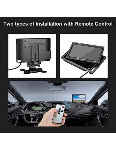 Monitor de Respaldo Digital HD Lychee 17.4x11.4cm 1024x600