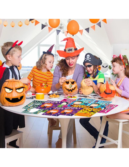 Calcomanías de Halloween Flixoran 24 Hojas para Niños
