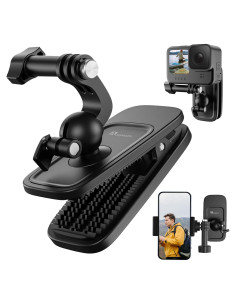 Clip de Mochila Giratorio 360 Adaptom para Teléfono y GoPro
