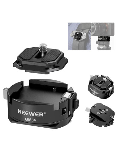 Kit de Placa de Liberación Rápida NEEWER GM34 Tipo Arca 5kg