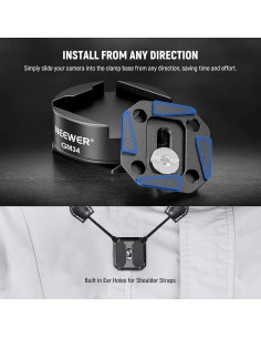 Kit de Placa de Liberación Rápida NEEWER GM34 Tipo Arca 5kg 2