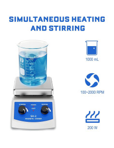 Placa Calentadora Magnética ANZESER SH-2 180W 271C 2