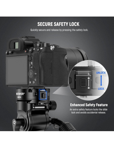 Kit de Placa de Liberación Rápida NEEWER GM34 Tipo Arca 5kg