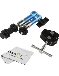 Brazo Mágico Articulado Haoge 190mm Acero Inoxidable + Abrazadera 2
