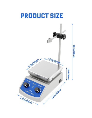 Placa Calentadora Magnética ANZESER SH-2 180W 271C