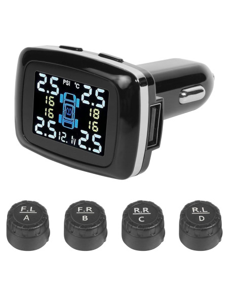 Sistema de Monitoreo de Presión de Neumáticos bylikeho 4 Sensores