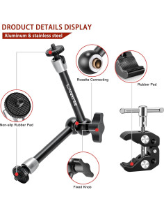Brazo Mágico Articulado 25 cm con Super Abrazadera L0036 2