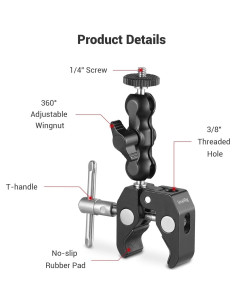 Abrazadera de Bola Multifuncional SmallRig 2164 - Soporte 40mm 2