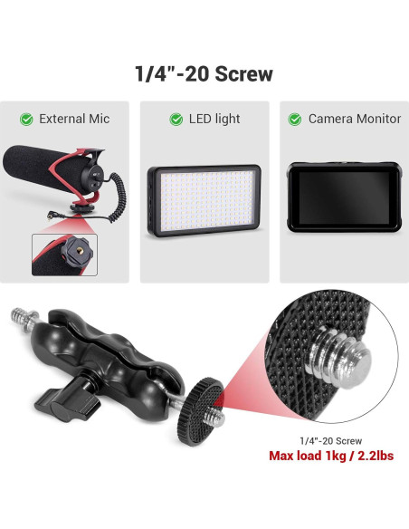 Abrazadera de Bola Multifuncional SmallRig 2164 - Soporte 40mm