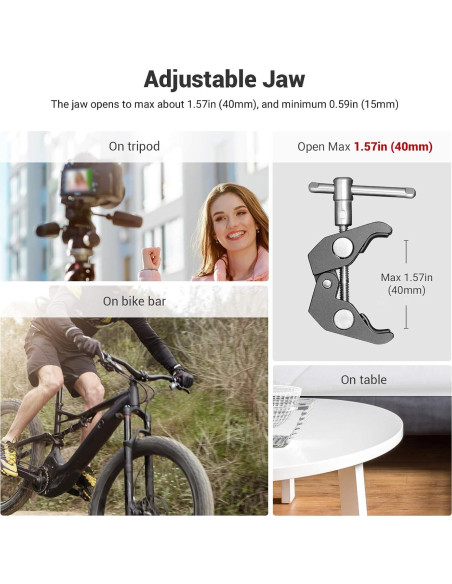 Abrazadera de Bola Multifuncional SmallRig 2164 - Soporte 40mm